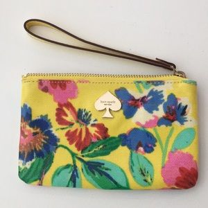 Kate Spade floral wristlet